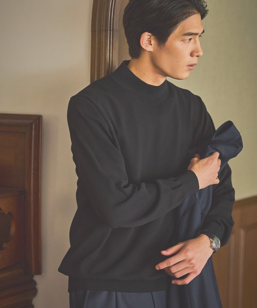 GLOBAL WORK（グローバルワーク）の「モックネックニットプルオーバー/Salon de GW/571728（ニット/セーター・メンズ・ブラック/ブラウン/杢グレー・SMALL/MEDIUM/LARGE/X-LARGE）」の10枚目の写真
