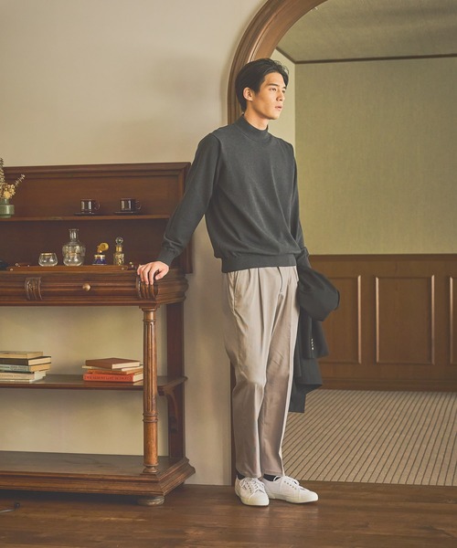 GLOBAL WORK（グローバルワーク）の「モックネックニットプルオーバー/Salon de GW/571728（ニット/セーター・メンズ・ブラック/ブラウン/杢グレー・SMALL/MEDIUM/LARGE/X-LARGE）」の19枚目の写真