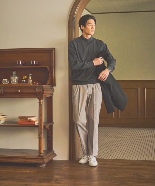 GLOBAL WORK（グローバルワーク）の「モックネックニットプルオーバー/Salon de GW/571728（ニット/セーター・メンズ・ブラック/ブラウン/杢グレー・SMALL/MEDIUM/LARGE/X-LARGE）」の20枚目の写真