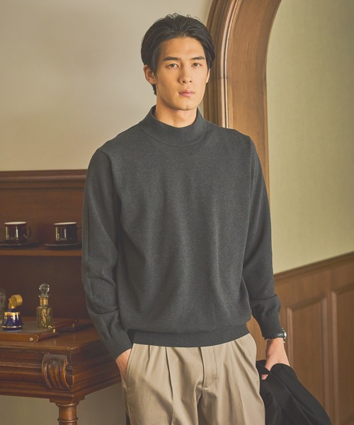 GLOBAL WORK（グローバルワーク）の「モックネックニットプルオーバー/Salon de GW/571728（ニット/セーター・メンズ・ブラック/ブラウン/杢グレー・SMALL/MEDIUM/LARGE/X-LARGE）」の22枚目の写真