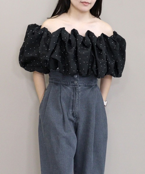 DONOBAN(ドノバン)の「【ANDRESD】cloud-like volume tops セレモニー 結婚式 二次会 同窓会 成人式 入学式 卒業式 お呼ばれ パーティードレス オケージョンドレス(ワンピース・レディース・ブラック・M)」の13枚目の写真