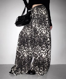 me+em select（ミームセレクト）の「【 ２color 】ヴィンテージライクレオパードツイルワイドパンツ ／ vintage like leopard twill wide pants（その他パンツ）」