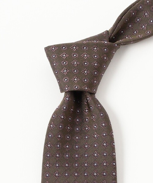 【BEAMS F】〈Fermo Fossati〉 ジャカード　小紋&ウェーブタイ BEAMS F】〈Fermo Fossati〉 ジャカード 小紋&ウェーブタイ BEAMS F