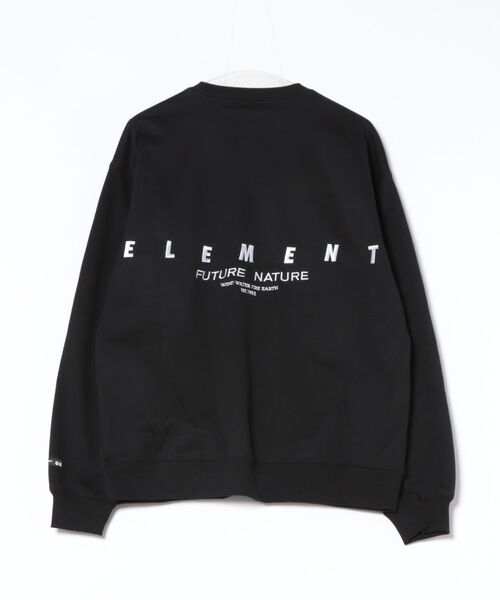 ELEMENT（エレメント）の「ELEMENT/エレメントトレーナー/クルースウェット 撥水 防風 BF022-027（スウェット・メンズ・ホワイト/ブラック・L/M/XL）」の3枚目の写真