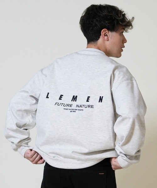 ELEMENT（エレメント）の「ELEMENT/エレメントトレーナー/クルースウェット 撥水 防風 BF022-027（スウェット・メンズ・ホワイト/ブラック・L/M/XL）」の19枚目の写真