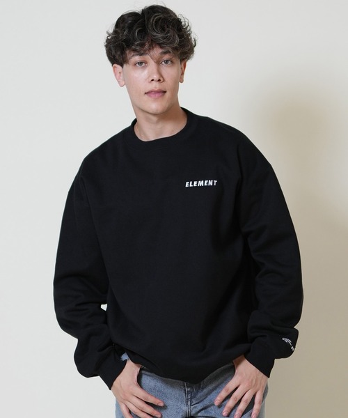 ELEMENT（エレメント）の「ELEMENT/エレメントトレーナー/クルースウェット 撥水 防風 BF022-027（スウェット・メンズ・ホワイト/ブラック・L/M/XL）」の13枚目の写真