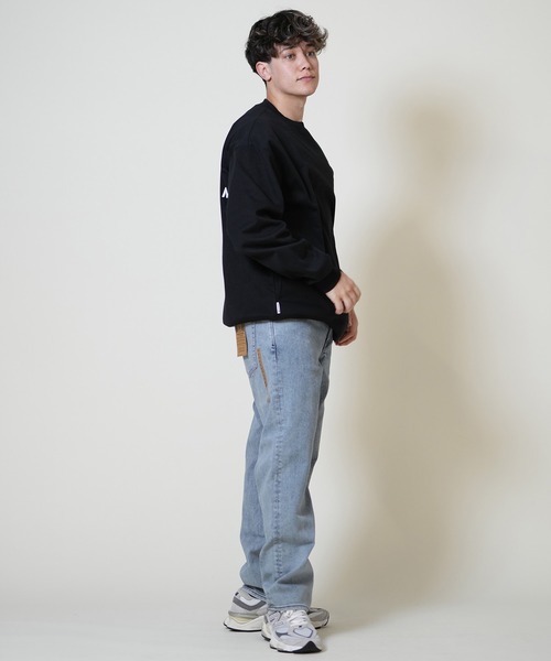 ELEMENT（エレメント）の「ELEMENT/エレメントトレーナー/クルースウェット 撥水 防風 BF022-027（スウェット・メンズ・ホワイト/ブラック・L/M/XL）」の9枚目の写真