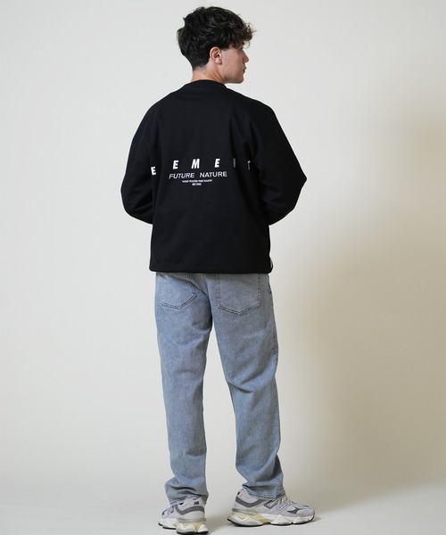 ELEMENT（エレメント）の「ELEMENT/エレメントトレーナー/クルースウェット 撥水 防風 BF022-027（スウェット・メンズ・ホワイト/ブラック・L/M/XL）」の10枚目の写真