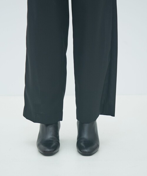 MACPHEE(マカフィー)の「ウールブレンドメッシュ イージータックパンツ(その他パンツ・レディース・ブラック・36/34)」の9枚目の写真