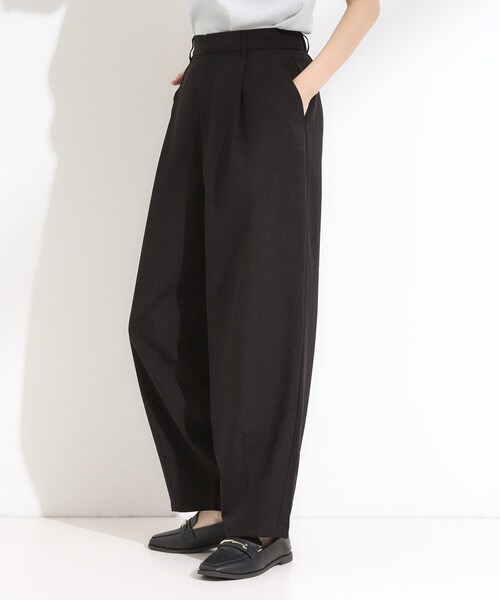 Cutie Blonde（キューティーブロンド）の「【セットアップ可】さらりと軽やか 麻調ゆるカーブパンツ（その他パンツ・レディース・ブラック/ブラウン系その他・03/02/01/04）」の4枚目の写真