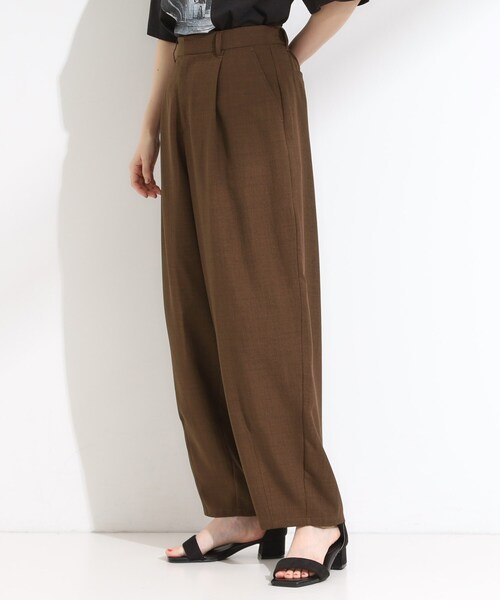 Cutie Blonde（キューティーブロンド）の「【セットアップ可】さらりと軽やか 麻調ゆるカーブパンツ（その他パンツ・レディース・ブラック/ブラウン系その他・03/02/01/04）」の8枚目の写真