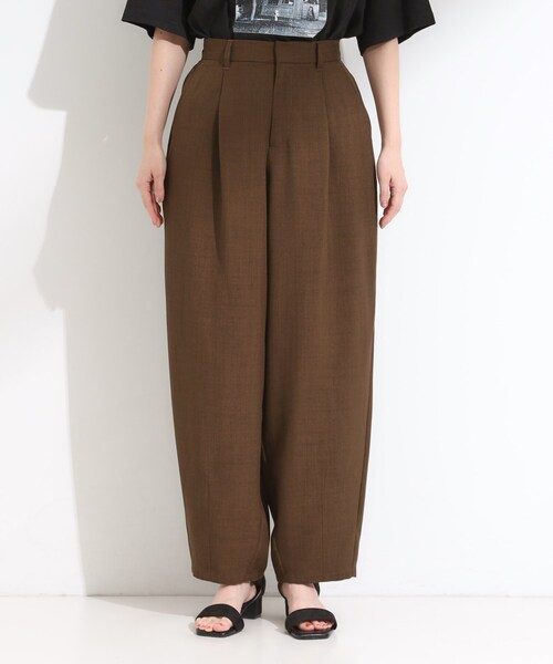Cutie Blonde（キューティーブロンド）の「【セットアップ可】さらりと軽やか 麻調ゆるカーブパンツ（その他パンツ・レディース・ブラック/ブラウン系その他・03/02/01/04）」の11枚目の写真