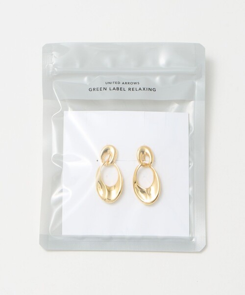 green label relaxing（グリーンレーベルリラクシング）の「Wオーバルリング イヤリング（イヤリング・レディース・シルバー/ゴールド・FREE）」の10枚目の写真