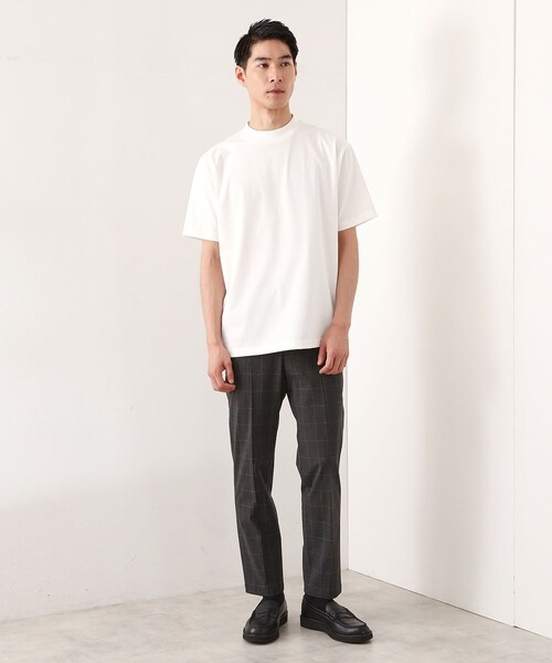 THE SHOP TK (ザ ショップ ティーケー )の「モックネックプレーティング半袖Tシャツ 【接触冷感/洗濯機OK】(Tシャツ/カットソー・メンズ・ブラック/オフホワイト/ライトグレー・04/03/02)」の21枚目の写真