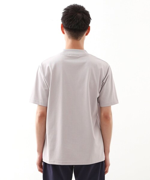 THE SHOP TK (ザ ショップ ティーケー )の「モックネックプレーティング半袖Tシャツ 【接触冷感/洗濯機OK】(Tシャツ/カットソー・メンズ・ブラック/オフホワイト/ライトグレー・04/03/02)」の16枚目の写真