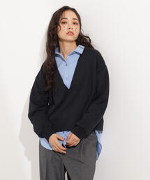 N.（N. Natural Beauty Basic） | Vネックスウェットプルオーバー(スウェット)