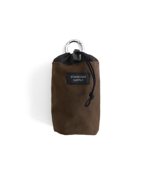 STANDARD SUPPLY(スタンダードサプライ)の「スタンダードサプライ / SIMPLICITY シンプリシティ / DRAW STRING CHARM POUCH ドローストリングチャームポーチ(ポーチ・レディース・モカ/マスタード/ネイビー/ブラック/チャコールグレー/ダークパープル/サンドベージュ/グリーン/ブルー/レッド/グレー/ダークブラウン・FREE)」の4枚目の写真