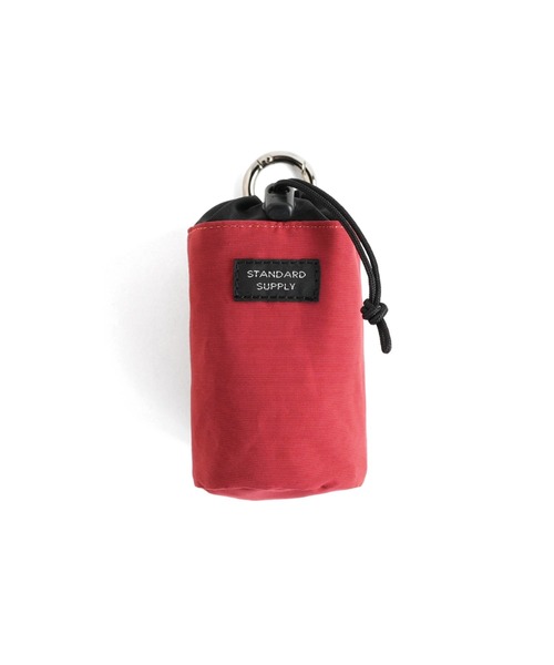 STANDARD SUPPLY(スタンダードサプライ)の「スタンダードサプライ / SIMPLICITY シンプリシティ / DRAW STRING CHARM POUCH ドローストリングチャームポーチ(ポーチ・レディース・モカ/マスタード/ネイビー/ブラック/チャコールグレー/ダークパープル/サンドベージュ/グリーン/ブルー/レッド/グレー/ダークブラウン・FREE)」の12枚目の写真
