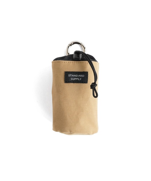 STANDARD SUPPLY(スタンダードサプライ)の「スタンダードサプライ / SIMPLICITY シンプリシティ / DRAW STRING CHARM POUCH ドローストリングチャームポーチ(ポーチ・レディース・モカ/マスタード/ネイビー/ブラック/チャコールグレー/ダークパープル/サンドベージュ/グリーン/ブルー/レッド/グレー/ダークブラウン・FREE)」の6枚目の写真