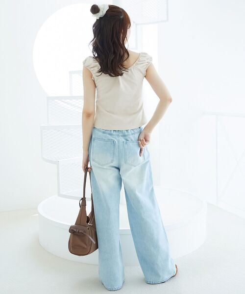 MAJESTIC LEGON(マジェスティックレゴン)の「配色ホルターネックトップス(Tシャツ/カットソー・レディース・ブラック/ピンクベージュ/ホワイト系その他2・MEDIUM)」の11枚目の写真