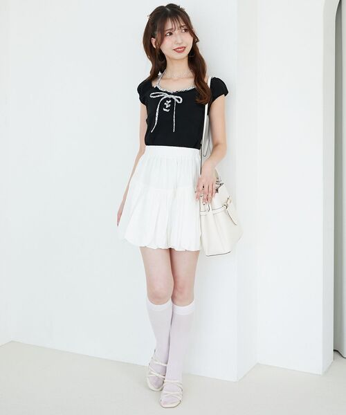 MAJESTIC LEGON(マジェスティックレゴン)の「配色ホルターネックトップス(Tシャツ/カットソー・レディース・ブラック/ピンクベージュ/ホワイト系その他2・MEDIUM)」の15枚目の写真