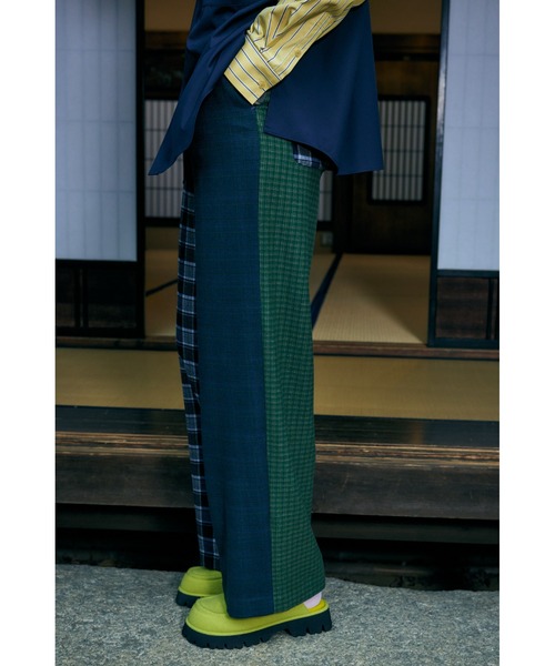 ENFOLD（エンフォルド）の「Brushedチェック ワイドトラウザー（その他パンツ・レディース・マルチ・38/36）」の7枚目の写真