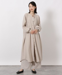 DRIES VAN NOTEN ベージュ ロングシャツワンピース DRIES VAN NOTEN ベージュ ロングシャツワンピース DRIES VAN