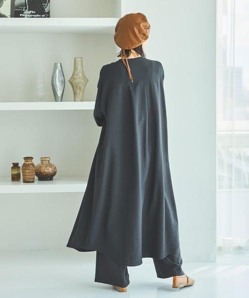 LAKOLE（ラコレ）の「サップVTGシャツワンピース / 592580（シャツワンピース・レディース・ライトベージュ/スミクロ/チャコール/ブラウン・FREE）」の9枚目の写真