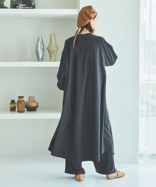 LAKOLE（ラコレ）の「サップVTGシャツワンピース / 592580（シャツワンピース・レディース・ライトベージュ/スミクロ/チャコール/ブラウン・FREE）」の10枚目の写真