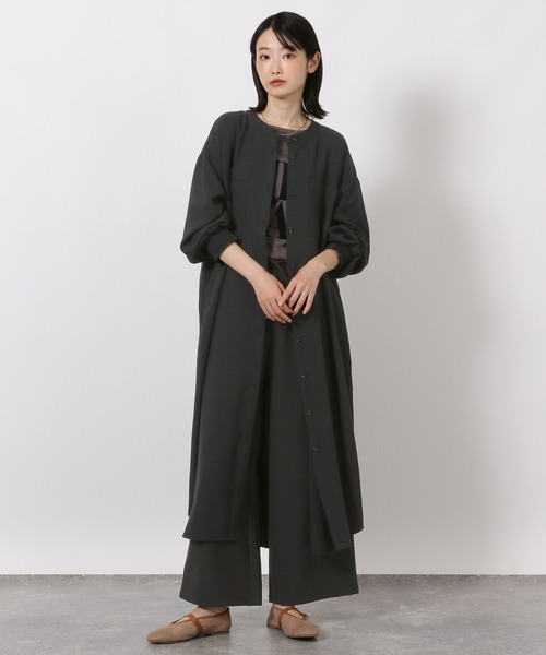 LAKOLE（ラコレ）の「サップVTGシャツワンピース / 592580（シャツワンピース・レディース・ライトベージュ/スミクロ/チャコール/ブラウン・FREE）」の11枚目の写真