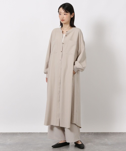 LAKOLE（ラコレ）の「サップVTGシャツワンピース / 592580（シャツワンピース・レディース・ライトベージュ/スミクロ/チャコール/ブラウン・FREE）」の16枚目の写真