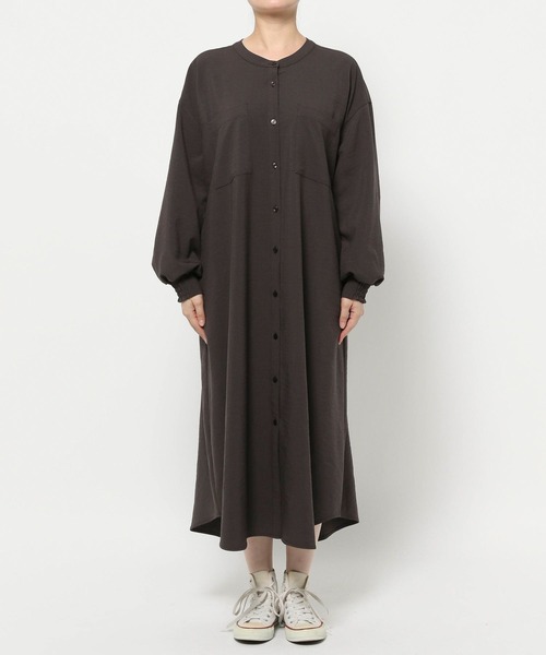 LAKOLE（ラコレ）の「サップVTGシャツワンピース / 592580（シャツワンピース・レディース・ライトベージュ/スミクロ/チャコール/ブラウン・FREE）」の17枚目の写真