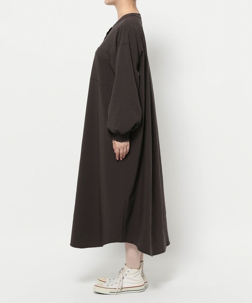 LAKOLE（ラコレ）の「サップVTGシャツワンピース / 592580（シャツワンピース・レディース・ライトベージュ/スミクロ/チャコール/ブラウン・FREE）」の18枚目の写真