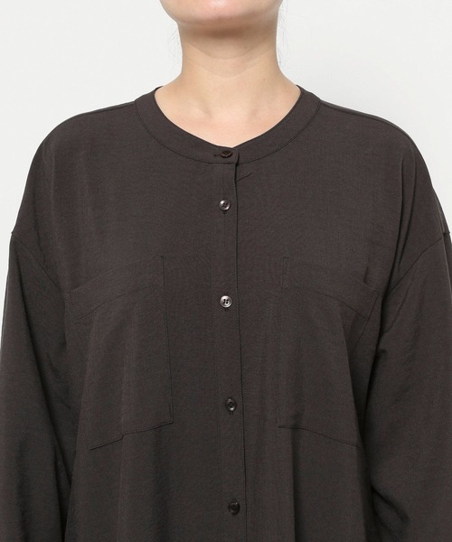 LAKOLE（ラコレ）の「サップVTGシャツワンピース / 592580（シャツワンピース・レディース・ライトベージュ/スミクロ/チャコール/ブラウン・FREE）」の21枚目の写真