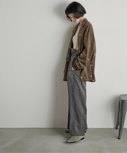 希少♡イタリア老舗 al duca d’aosta ベロアテーラードジャケット 希少♡イタリア老舗 al duca d'aosta ベロアテーラードジャケット