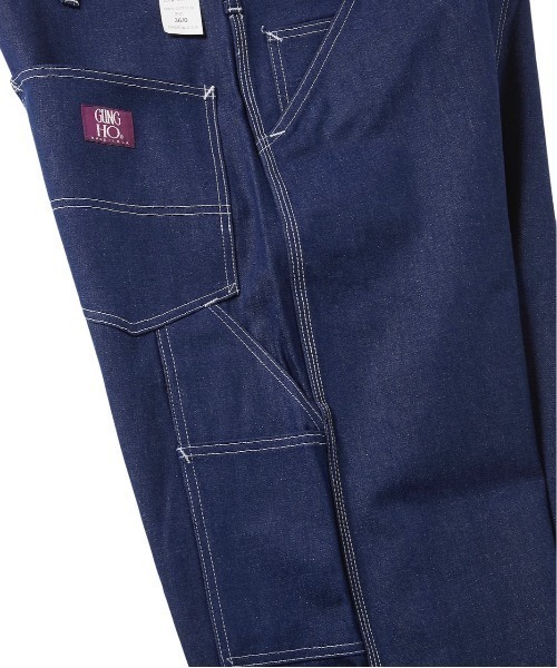 GUNG HO（ガンホー）の「GUNG HO ガンホー / ORIGINAL PAINTER PANTS（デニムパンツ・メンズ・インディゴブルー・30inch/32inch/34inch）」の5枚目の写真