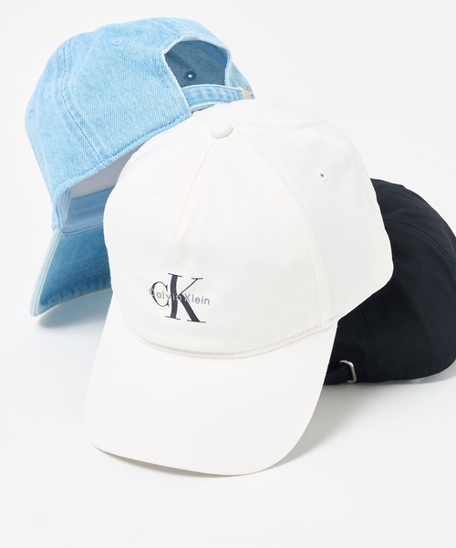 セール】【Calvin Klein】モノグラムロゴ ベースボールキャップ