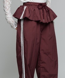 Narcissus | フリルトラックラインパンツ/ストリートパンツ/ラインパンツ《動画あり》(その他パンツ)