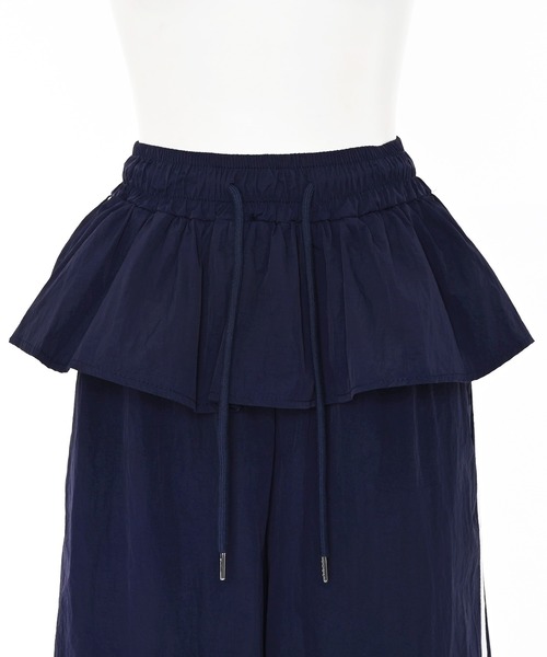 Narcissus(ナルシス)の「フリルトラックラインパンツ/ストリートパンツ/ラインパンツ《動画あり》(その他パンツ・レディース・ネイビー/ボルドー・FREE)」の16枚目の写真