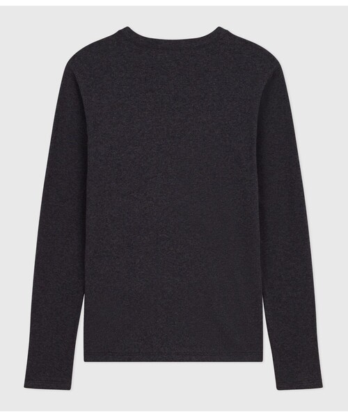 PETIT BATEAU(プチバトー)の「長袖Tシャツ(Tシャツ/カットソー・レディース・チャコールグレー・XX-SMALL/X-SMALL/SMALL/MEDIUM)」の2枚目の写真