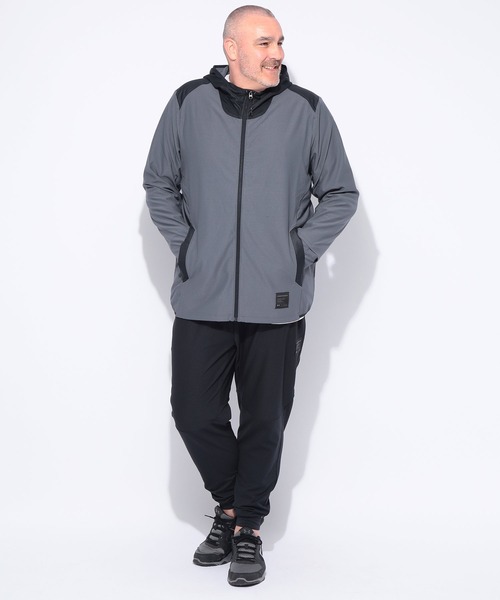 UNDER ARMOUR（アンダーアーマー）の「UNDER ARMOUR (アンダーアーマー) FITTED 切り替え フルジップ パーカー MOTIVATE RIB HYBRID HD（パーカー・メンズ・ワイン/ダークグレー・4XL/5XL/3XL）」の7枚目の写真