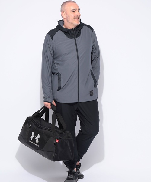 UNDER ARMOUR（アンダーアーマー）の「UNDER ARMOUR (アンダーアーマー) FITTED 切り替え フルジップ パーカー MOTIVATE RIB HYBRID HD（パーカー・メンズ・ワイン/ダークグレー・4XL/5XL/3XL）」の6枚目の写真