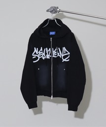 Art re A select（アトリエセレクト）の「【SEQUENZ/シークエンズ】logo Zip-up short hoodie/別注 ショート丈ジップアップ　ロゴパーカー（パーカー）」