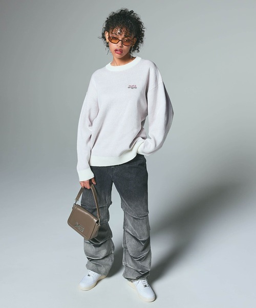 X-girl（エックスガール）の「XG EMBLEM BUCKLE 2WAY FAUX LEATHER BAG（ショルダーバッグ・レディース・ブラック/ブラウン・ONE SIZE）」の3枚目の写真