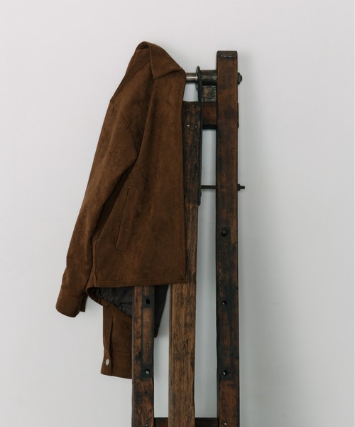 LURAKU（ルラク）の「【LURAKU】Synthetic Suede Zip Jacket / LURAKU シンセティックスエードジップジャケット（ブルゾン・メンズ・ブラック/ブラウン・MEDIUM/LARGE/SMALL）」の11枚目の写真