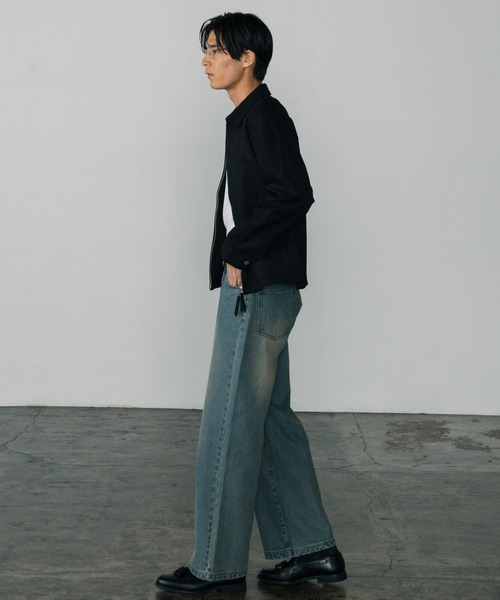 「LURAKU」シンセティックスエードジップジャケット LURAKU】Synthetic Suede Zip Jacket / LURAKU シンセティックスエード