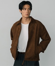 LURAKU（ルラク）の「【LURAKU】Synthetic Suede Zip Jacket / LURAKU シンセティックスエードジップジャケット（ブルゾン）」