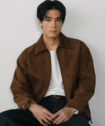 メンズのブルゾン（ブラウン/茶色系・スエード）ファッション通販