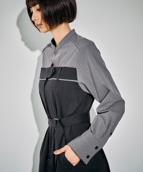 リメイクビスチェワンピース｜ウォッシャブル/防シワ/ストレッチ/抗