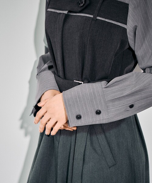 リメイクビスチェワンピース｜ウォッシャブル/防シワ/ストレッチ/抗